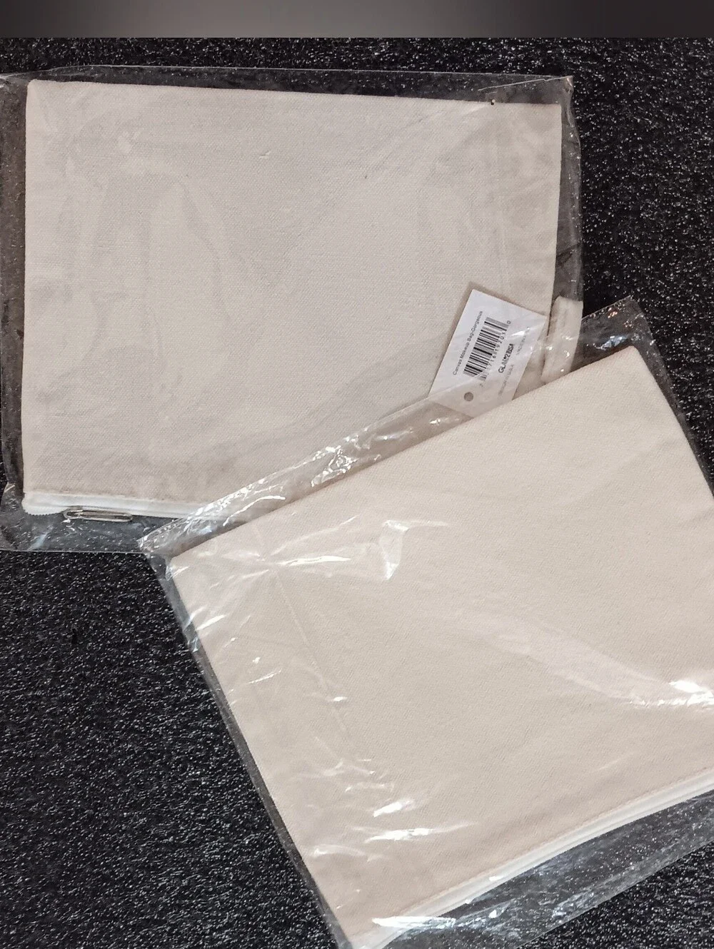 2 Canvas Makeup Bags (NWT)